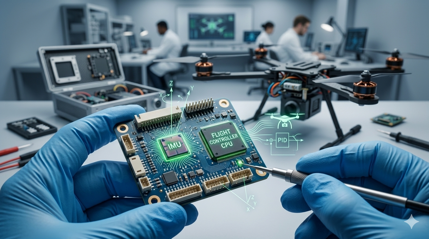 [Droning Technology 시리즈] ④ 드론의 균형을 만든 기술 – IMU Sensors and the Flight Controller Revolution